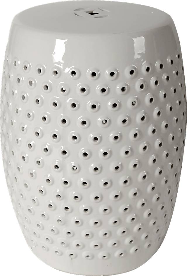 Sunvale White Indoor/Outdoor Stool - Thumbnail - Image 1