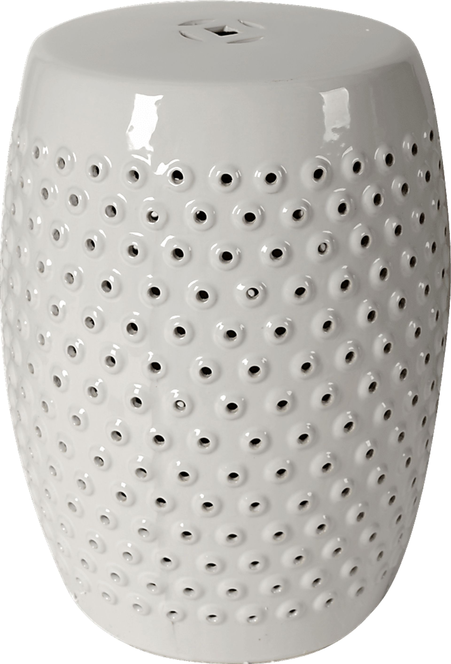 Sunvale White Indoor/Outdoor Stool - Image 1