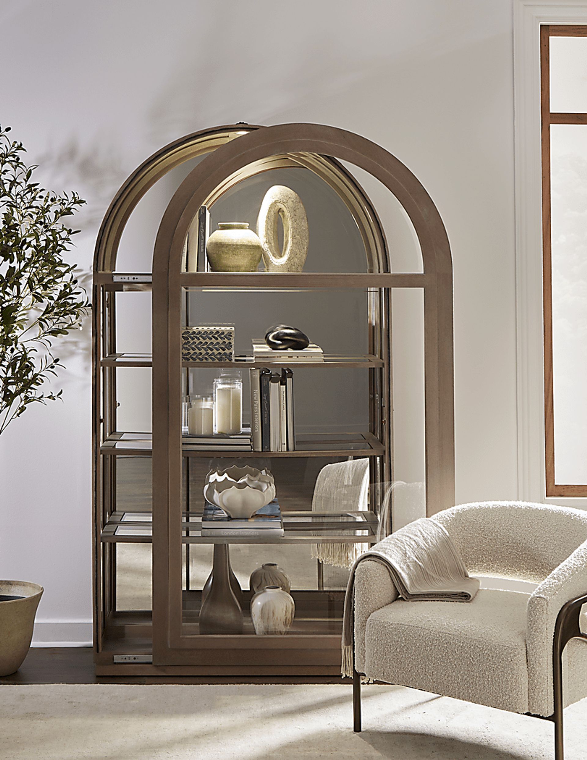 Sunwayn Brown Accent Cabinet - Image 3