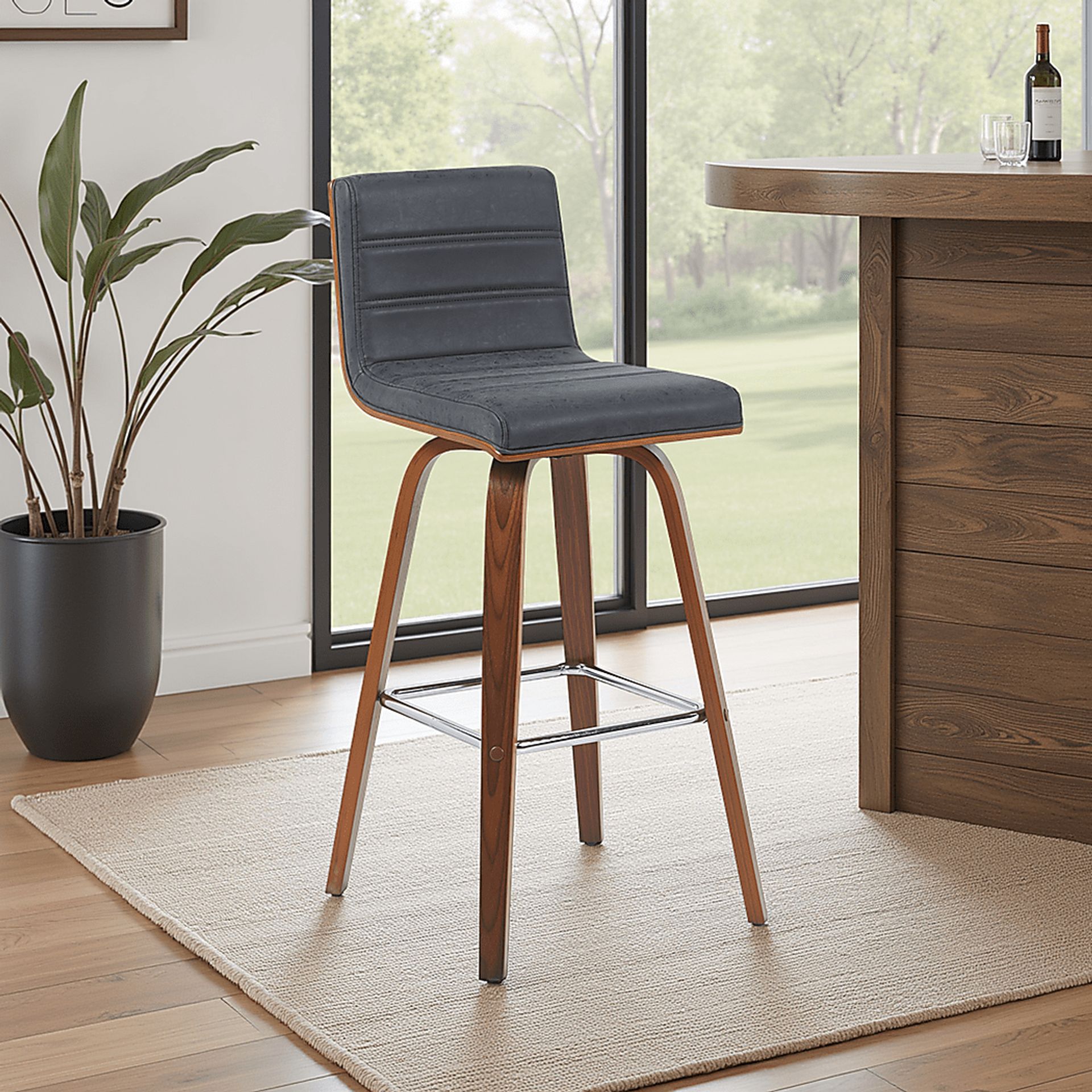 Sunways I Black Barstool - Image 2