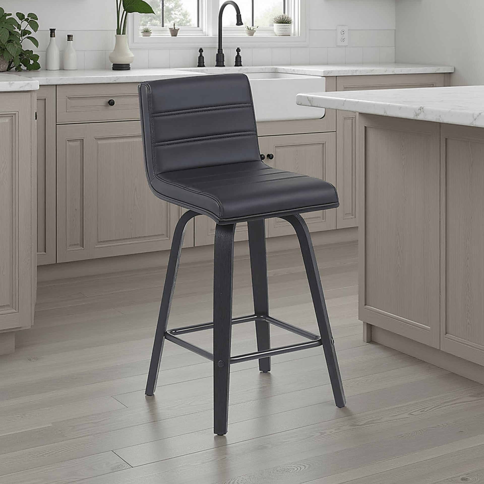Sunways II Black Counter Height Stool - Image 2