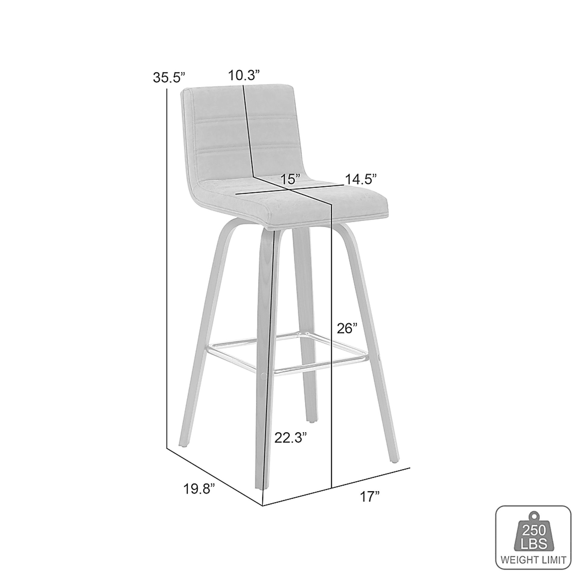Sunways II Red Counter Height Stool - Image 8