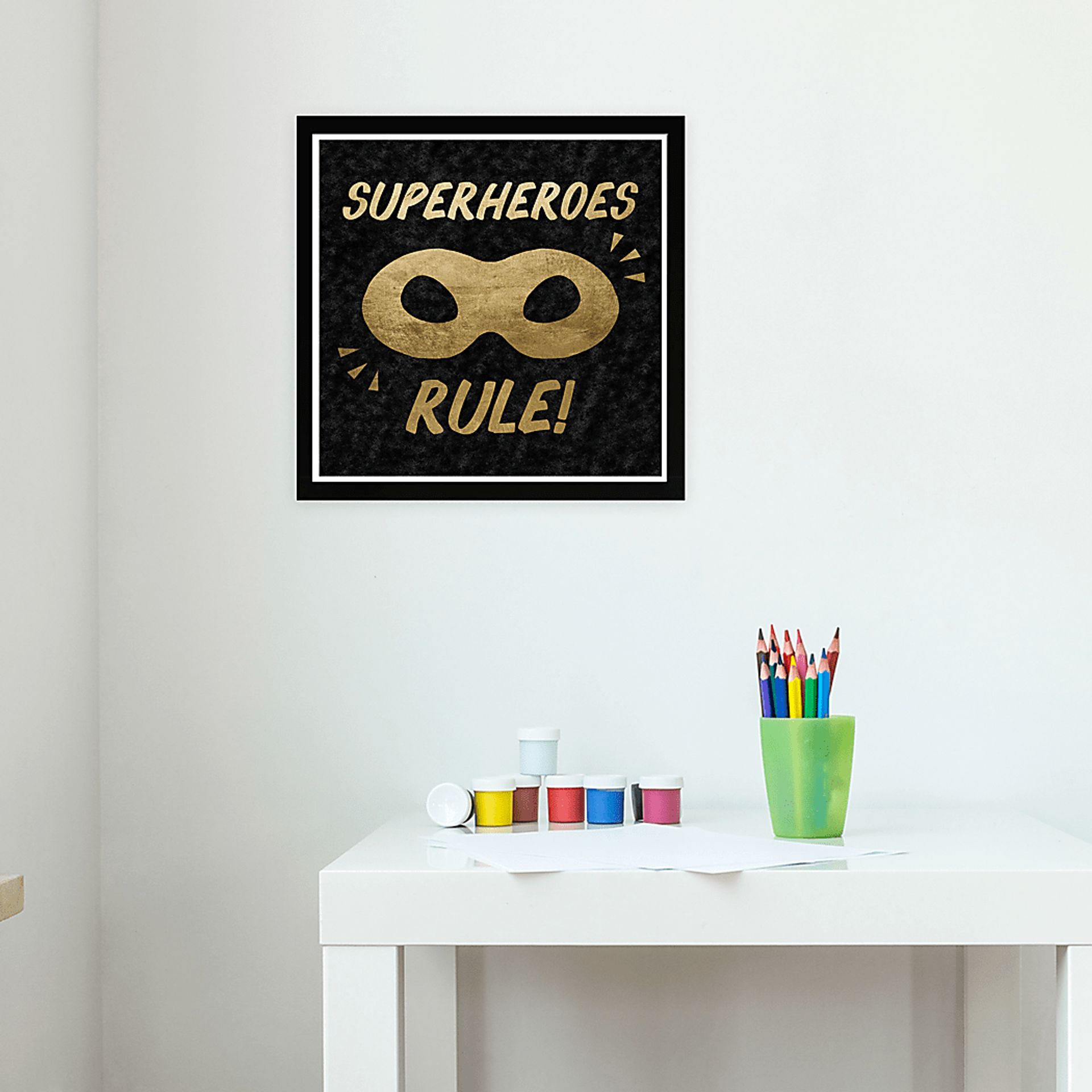 Super Hero Fan Gold Artwork - Image 2