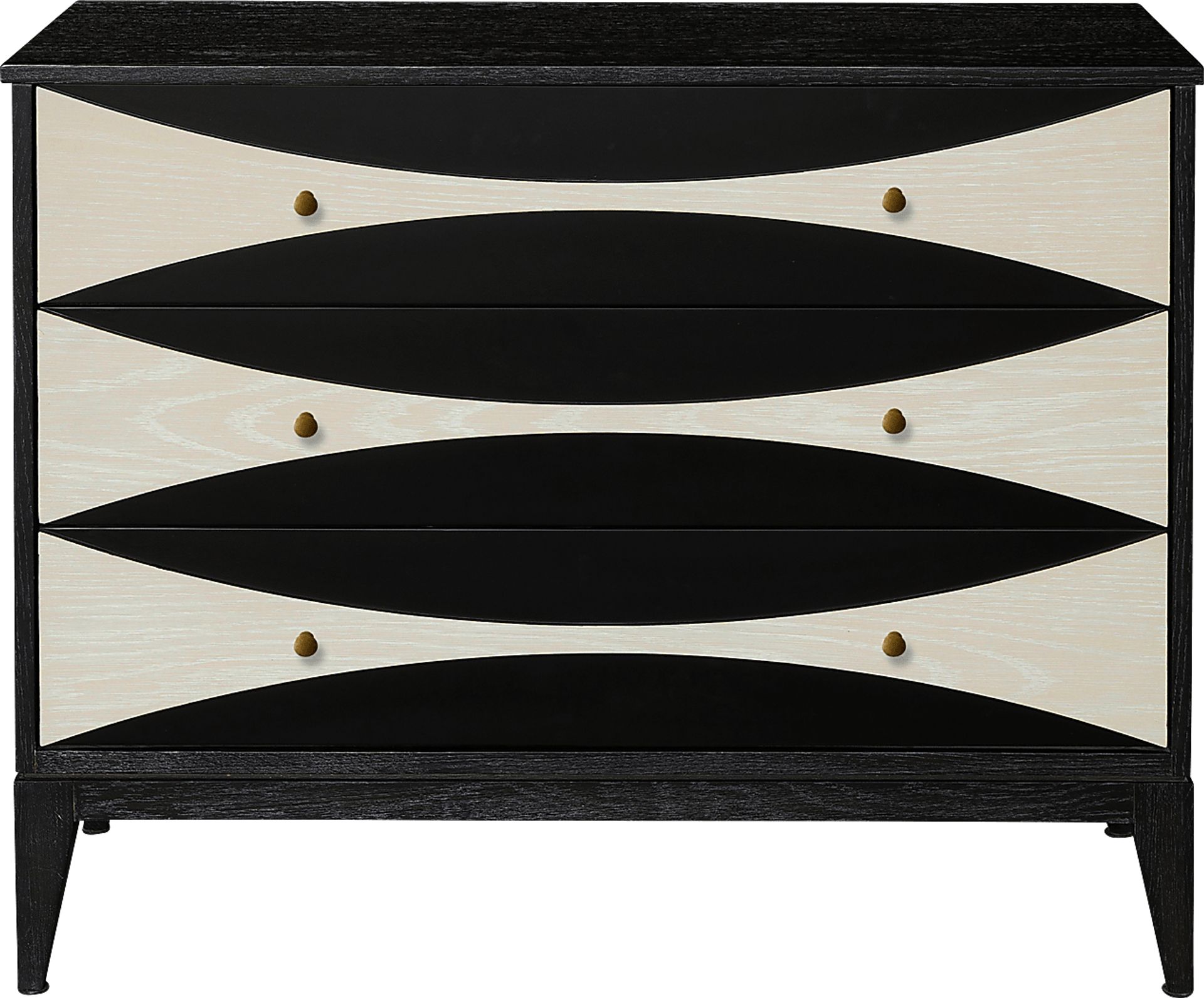Surelan Black 3 Drawer Accent Cabinet - Image 1
