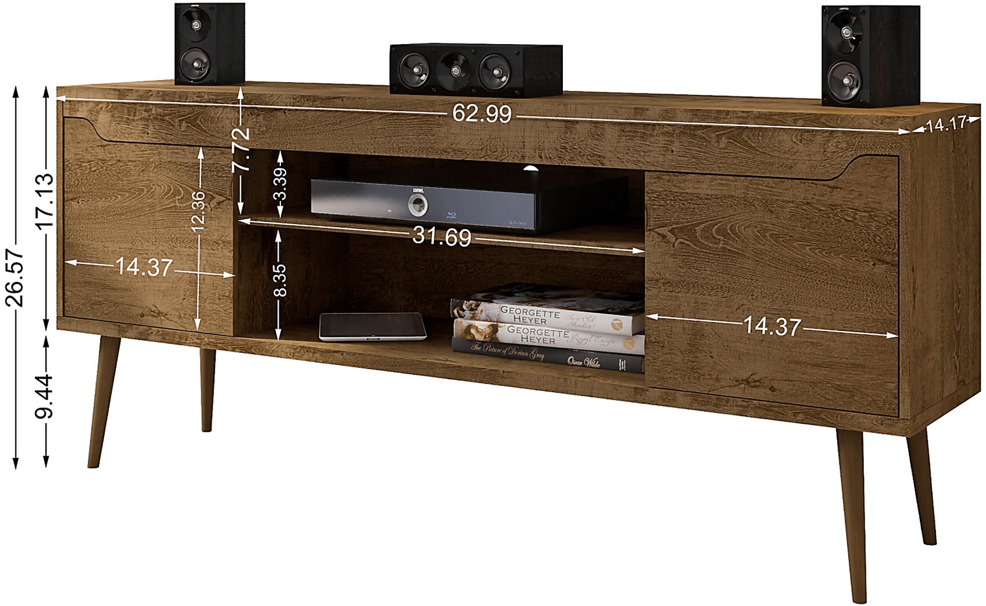 Surlin Brown 63 in. Console - Image 2
