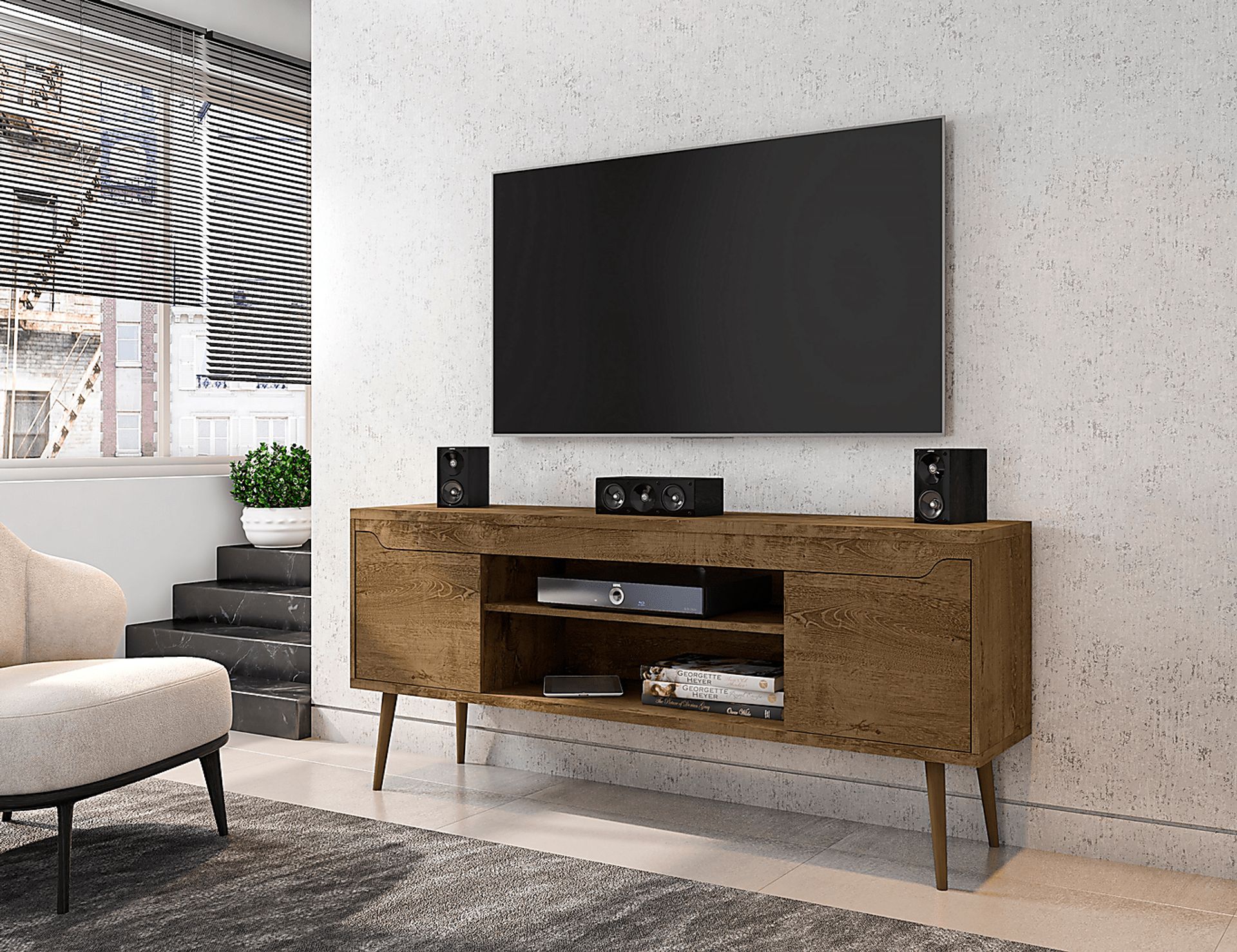 Surlin Brown 63 in. Console - Image 9