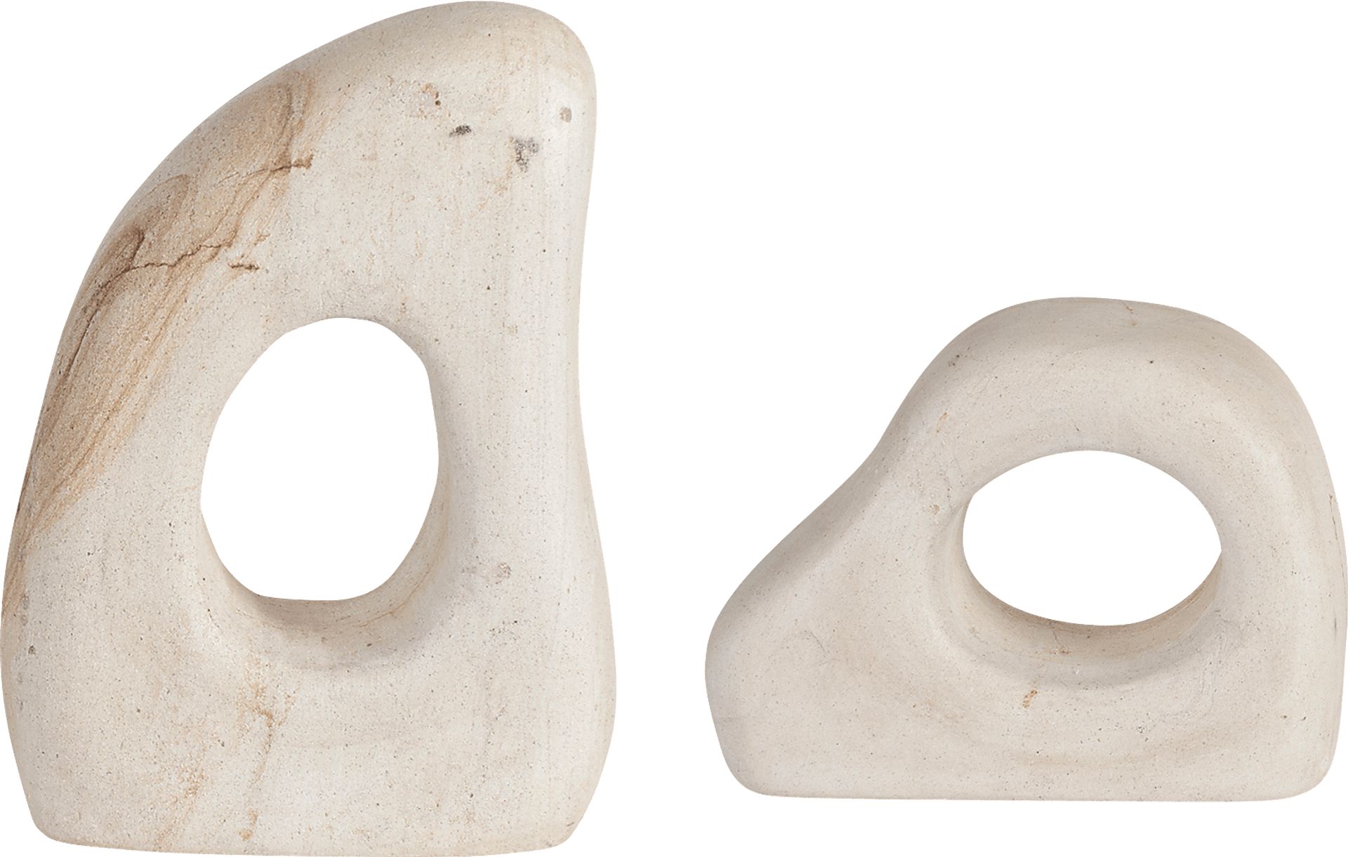 Surnill White Indoor/Outdoor Sculpture, Set of 2 - Image 3