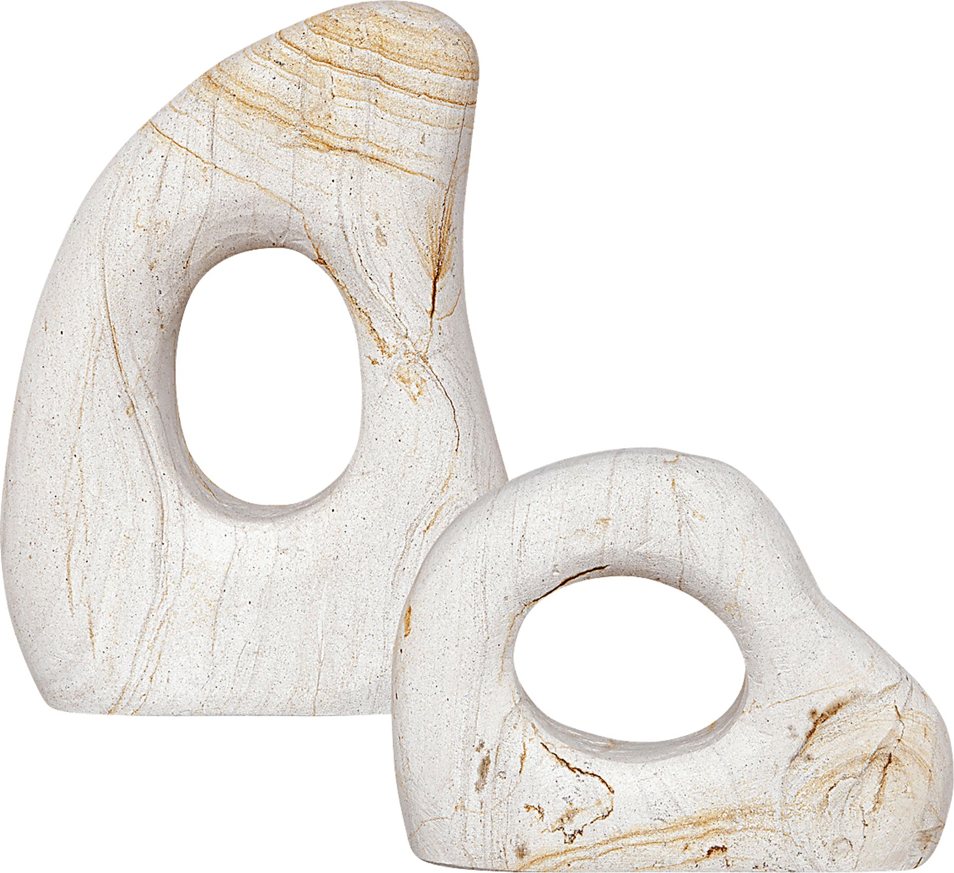 Surnill White Indoor/Outdoor Sculpture, Set of 2 - Image 6