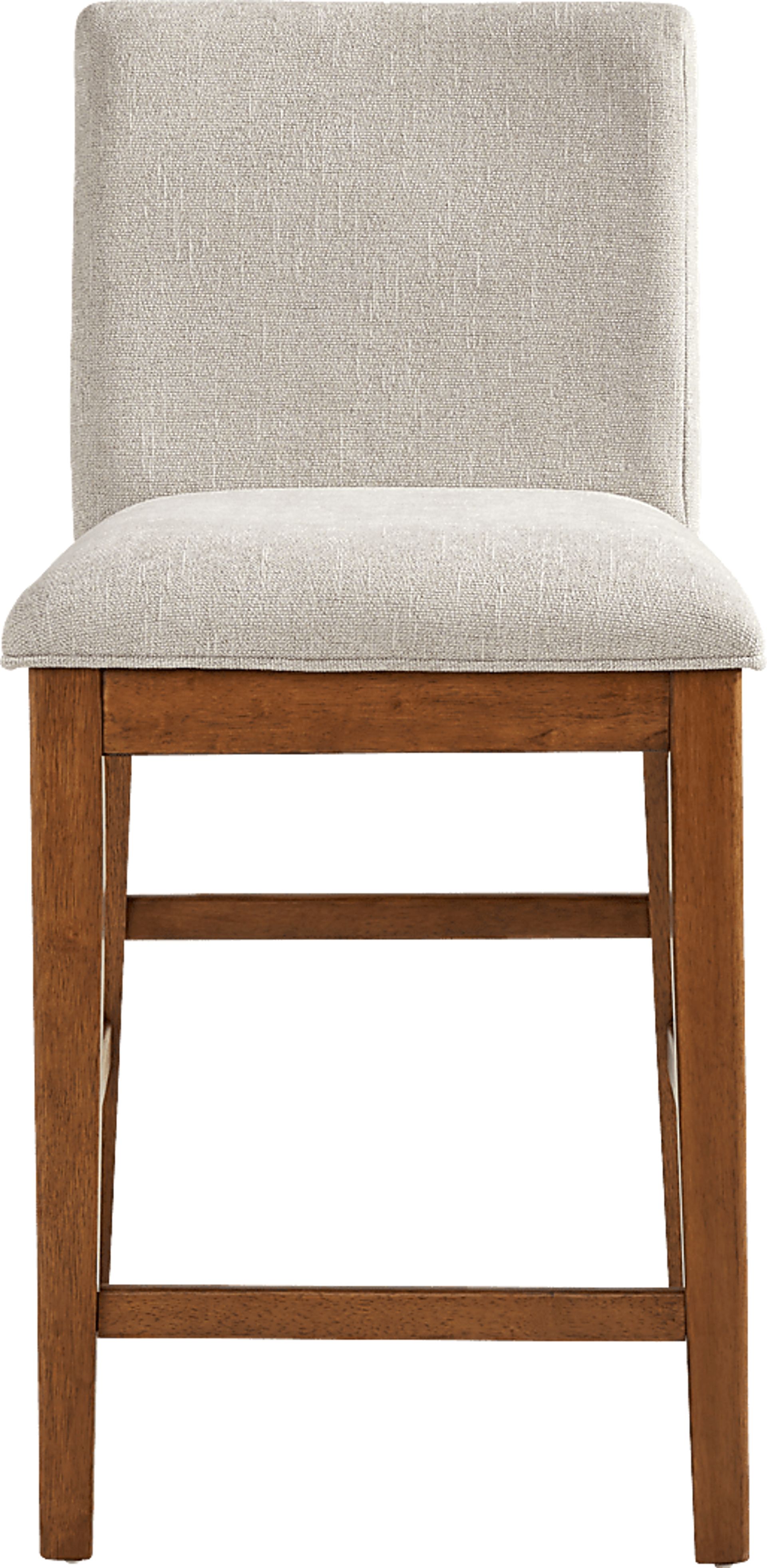 Surrey Ellis Beige Upholstered Counter Height Stool - Image 2