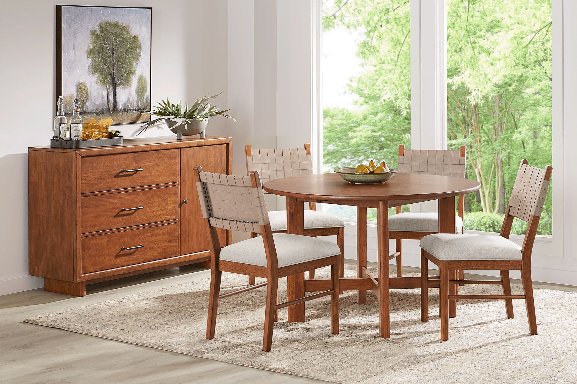 Surrey Ellis Brown Strap Back Chair - Image 2