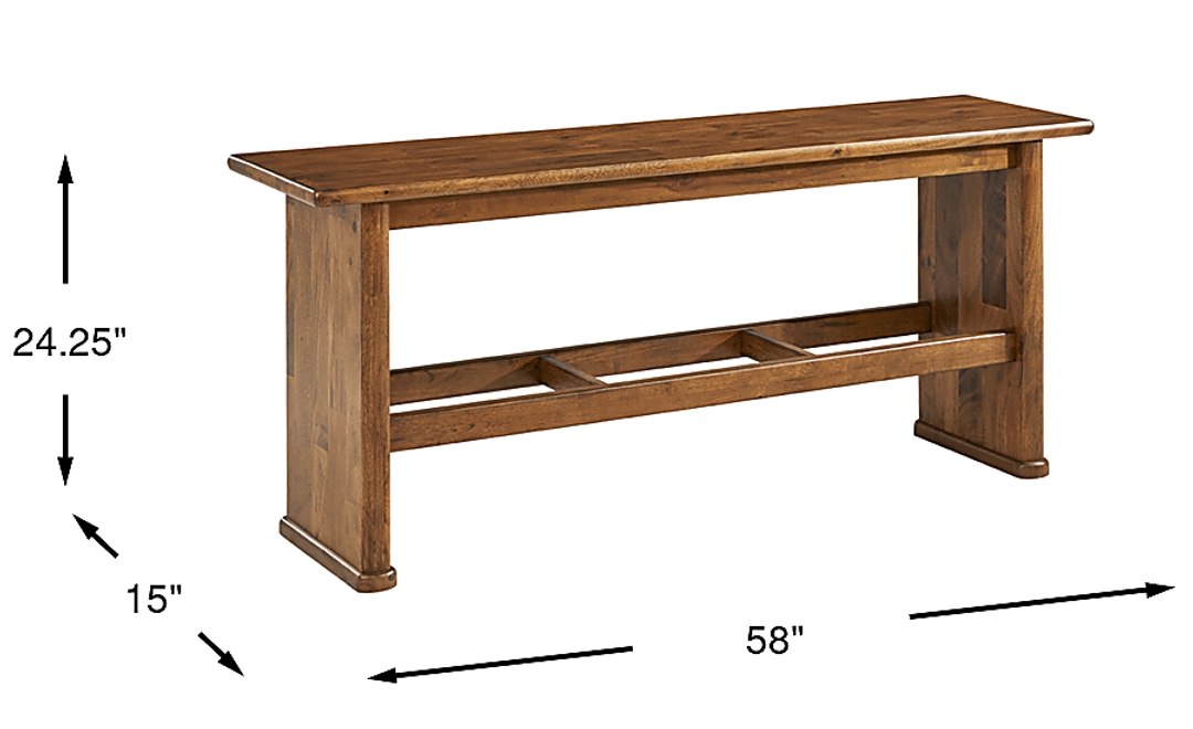 Surrey Ellis Brown Counter Height Bench