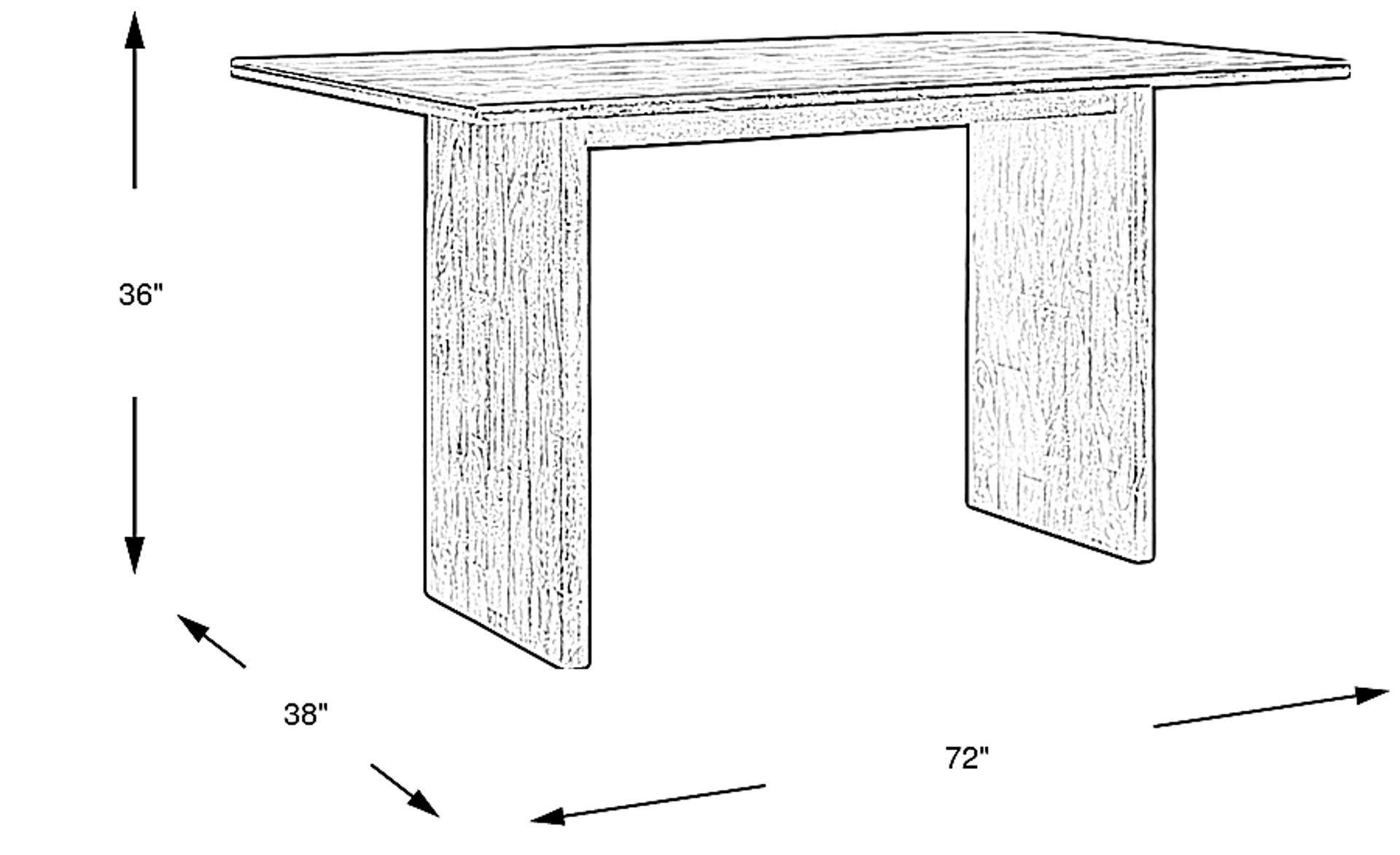 Dimension Image. Please refer to the Dimension Tab on this page for dimension details.