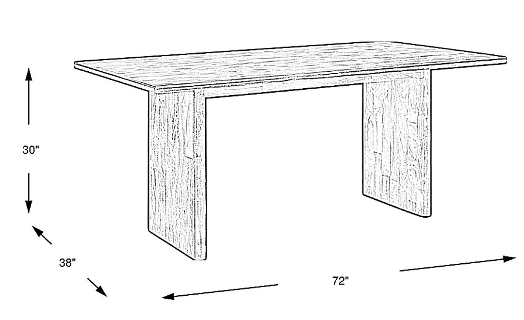 Surrey Ellis Brown Dining Table