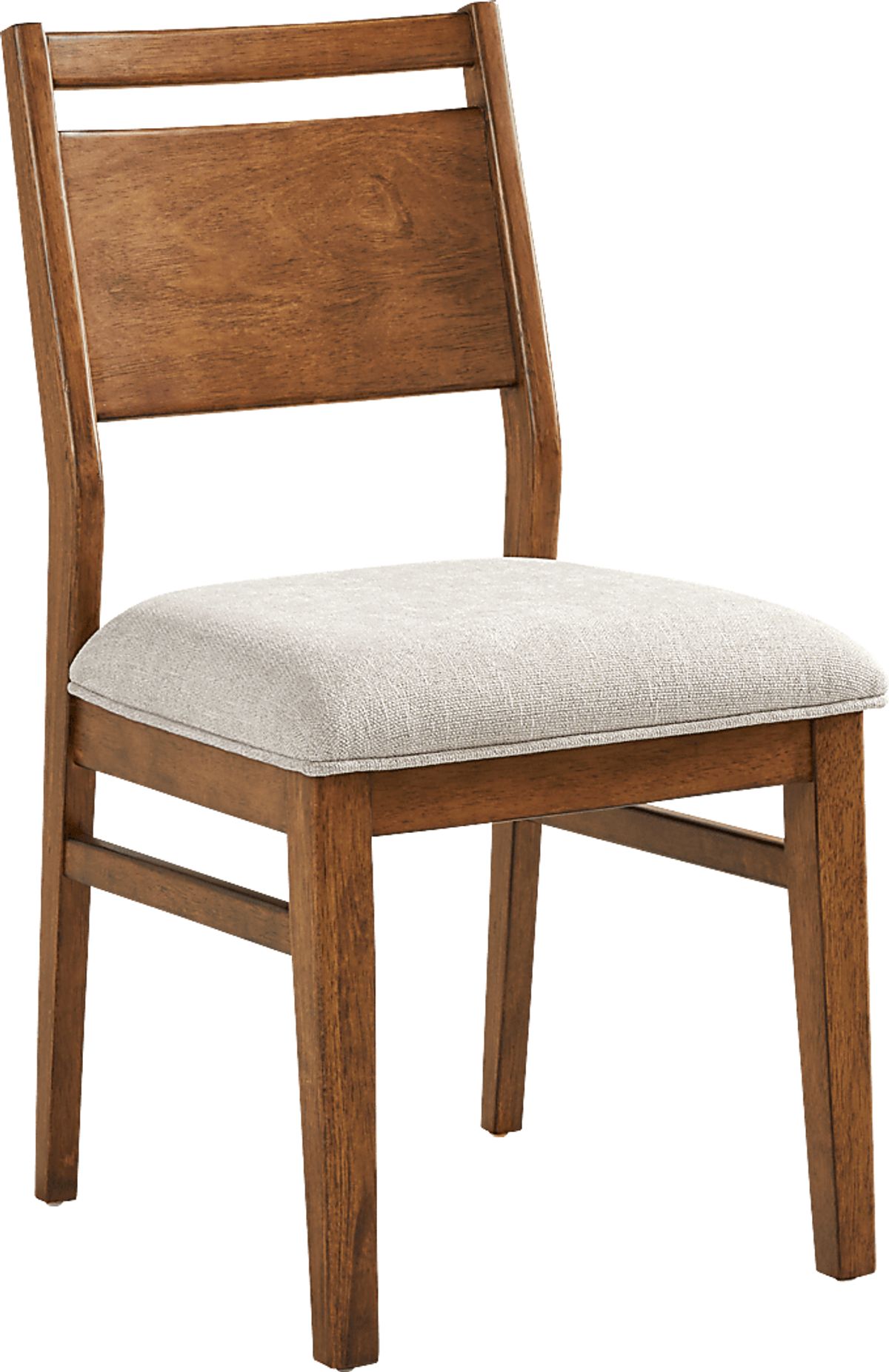Surrey Ellis 5 Pc Brown Dark Wood Beige Dining Room Set With Round ...