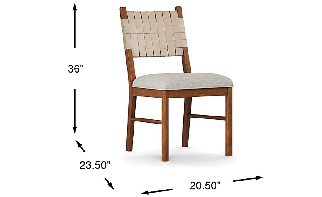 Surrey Ellis Brown Strap Back Chair