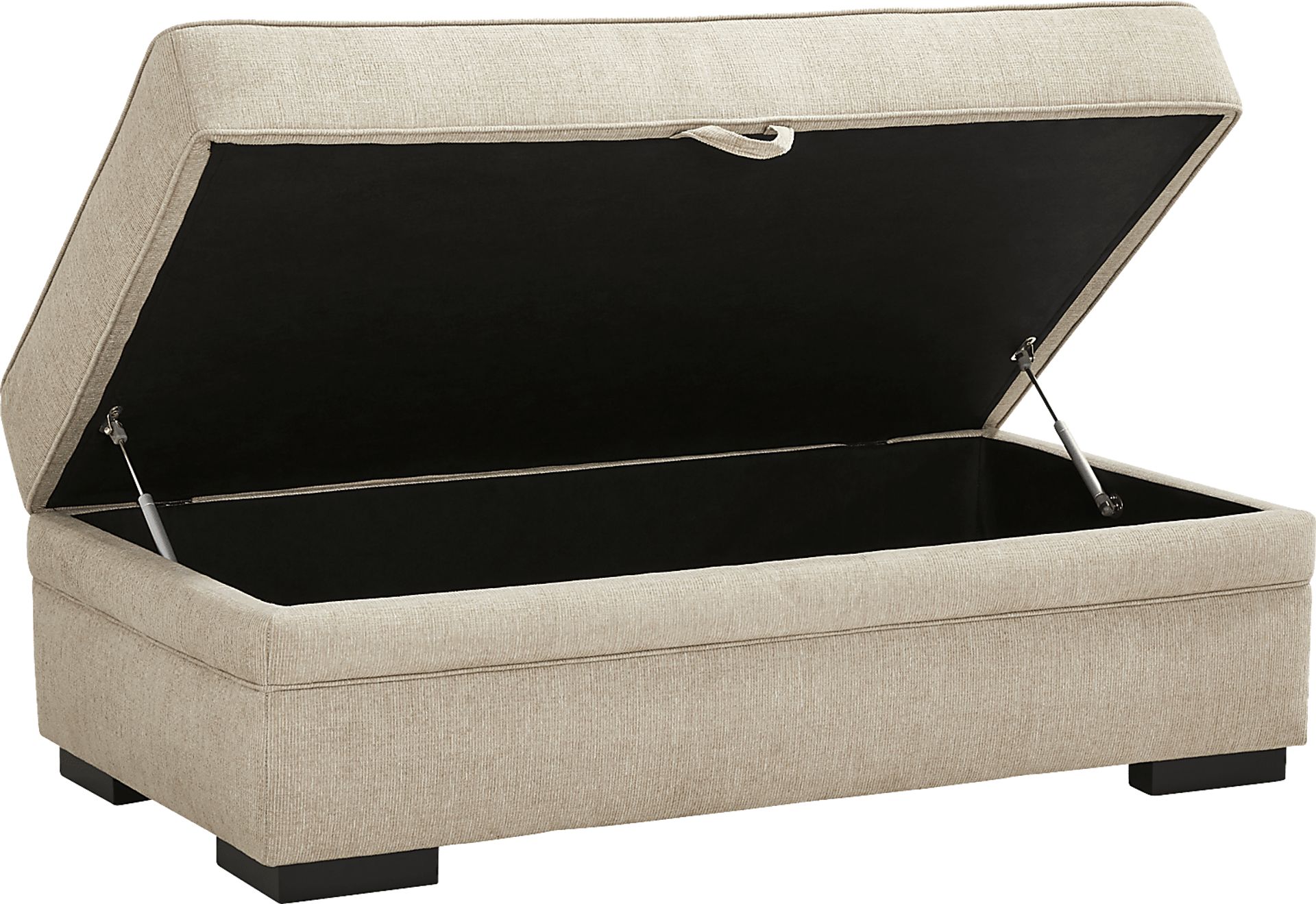 Surrey Hills Beige Storage Ottoman - Image 2