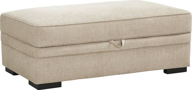 Surrey Hills Beige Storage Ottoman - Thumbnail - Image 1