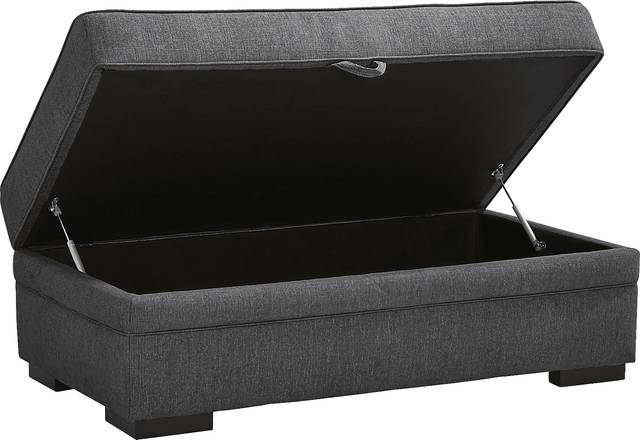 Surrey Hills Black Storage Ottoman - Thumbnail - Image 2