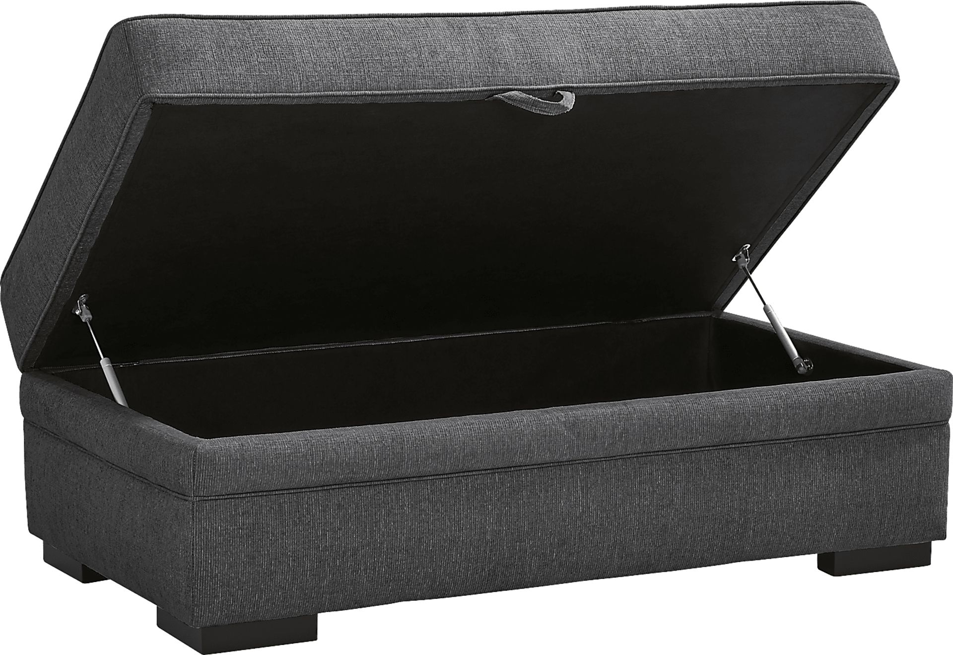 Surrey Hills Black Storage Ottoman - Image 2