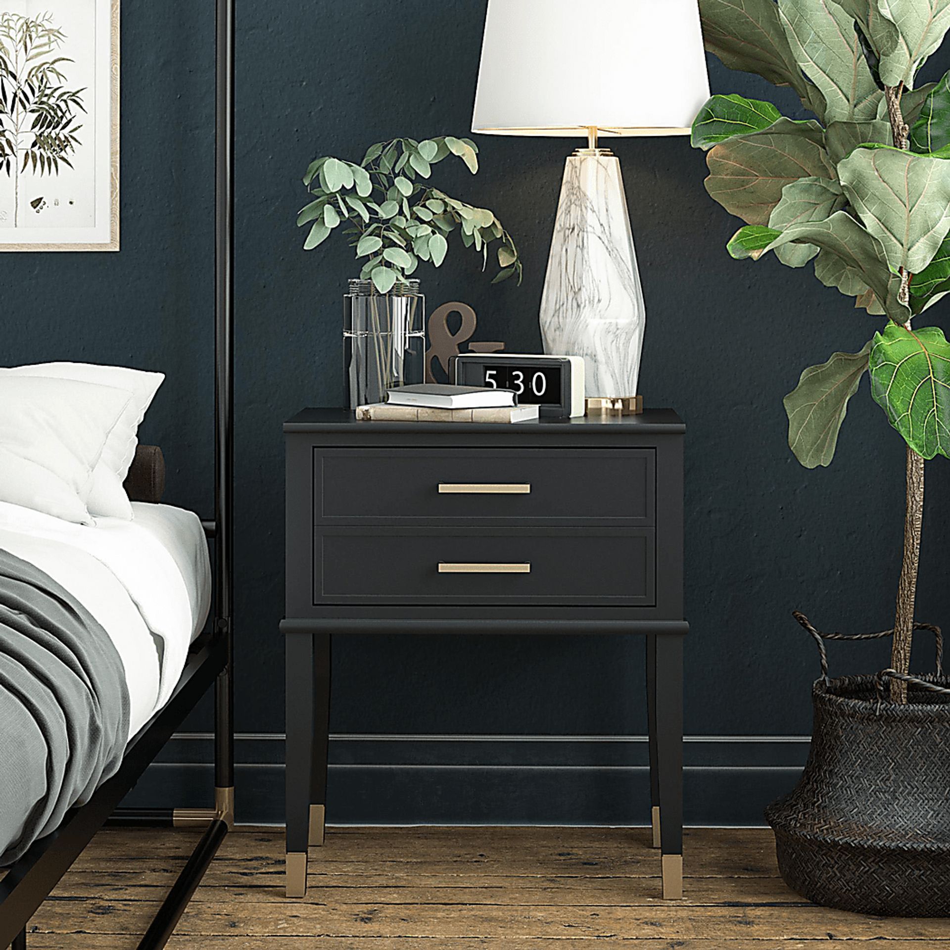 Surrhyne Black End Table - Image 2