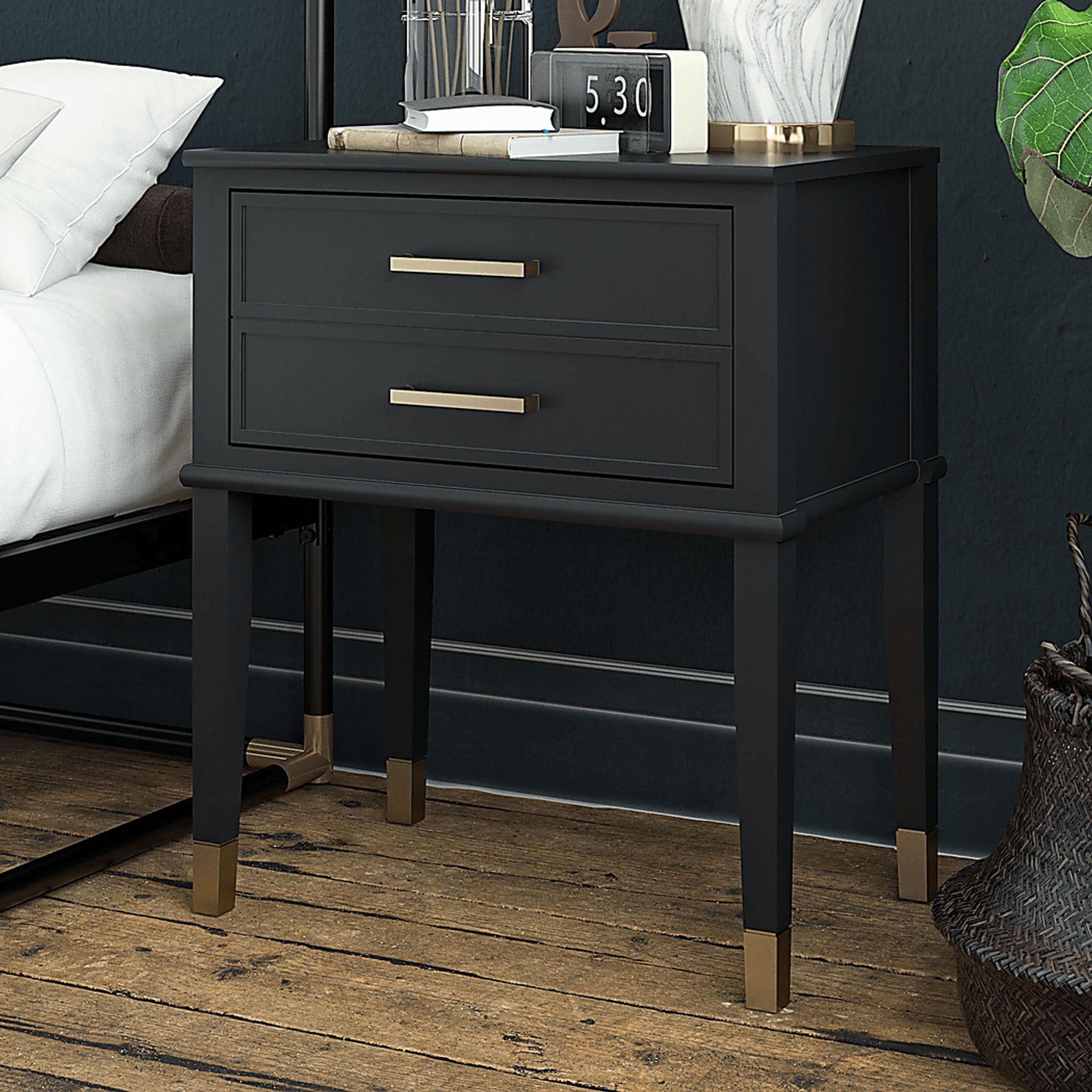 Surrhyne Black End Table - Image 3