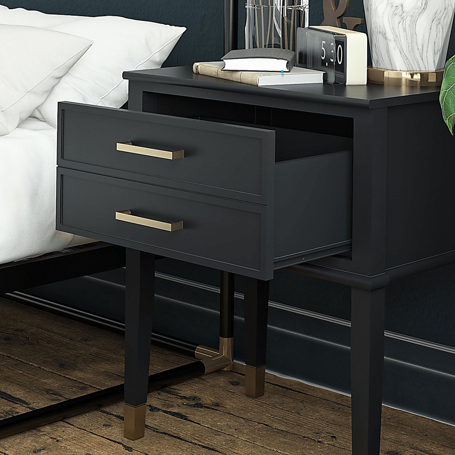 Surrhyne Black End Table - Image 4