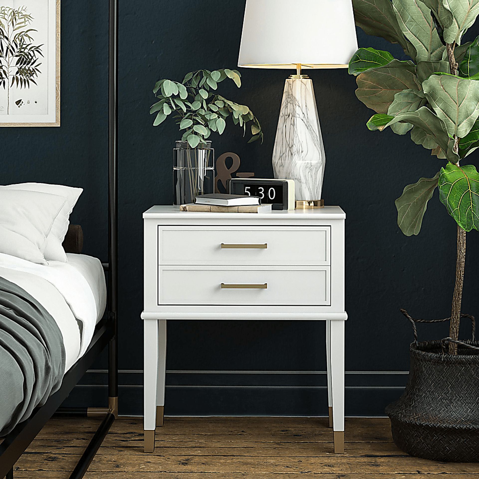 Surrhyne White End Table - Image 2