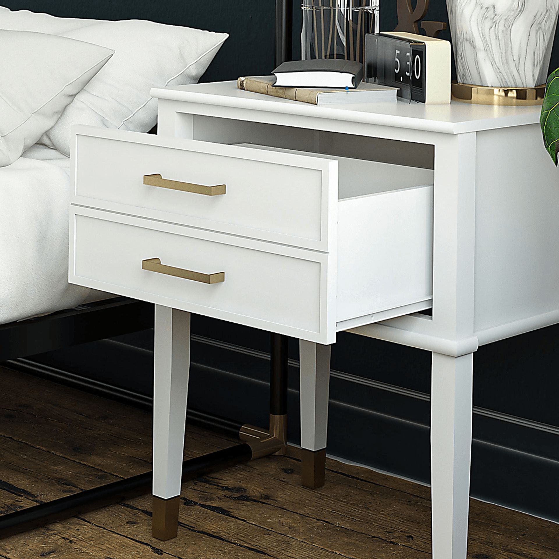Surrhyne White End Table - Image 4