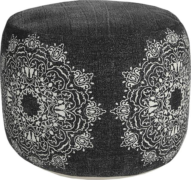 Susara Black/White Pouf - Thumbnail - Image 8