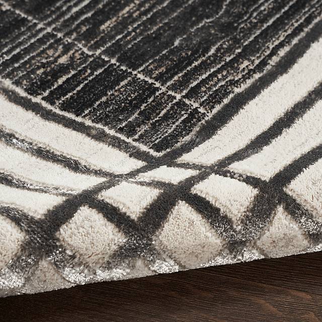 Susson Charcoal/Silver 5'3 x 7'3 Rug - Thumbnail - Image 6