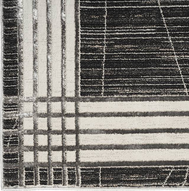 Susson Charcoal/Silver 5'3 x 7'3 Rug - Thumbnail - Image 8