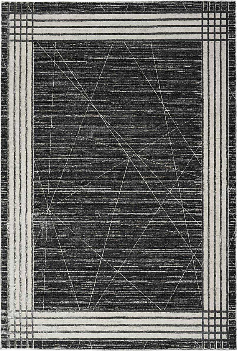 Susson Charcoal/Silver 5'3 x 7'3 Rug