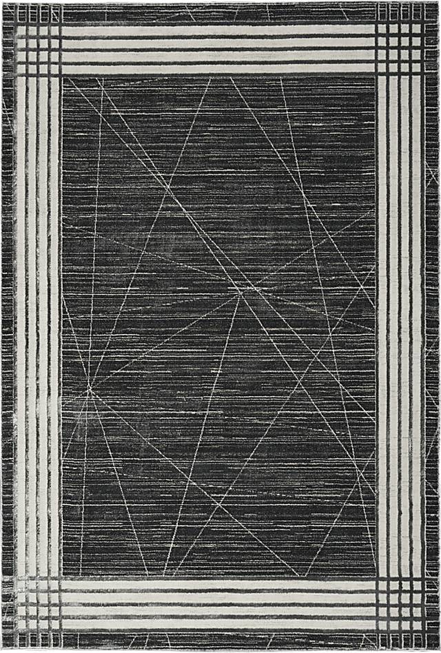 Susson Charcoal/Silver 7'10 x 9'10 Rug - Thumbnail - Image 1