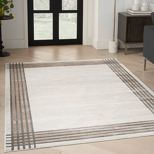 Susson Ivory/Silver 7'10 x 9'10 Rug - Thumbnail - Image 3