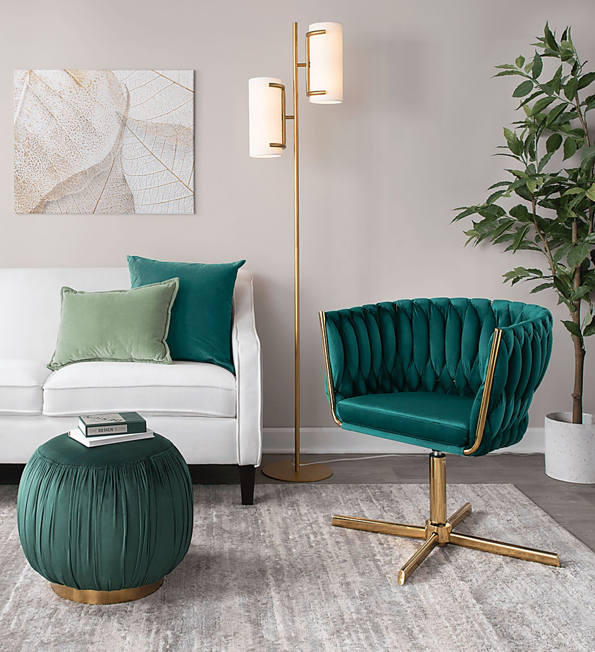 Sutcliff Green Swivel Accent Chair - Image 2
