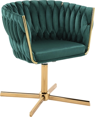 Sutcliff Green Swivel Accent Chair