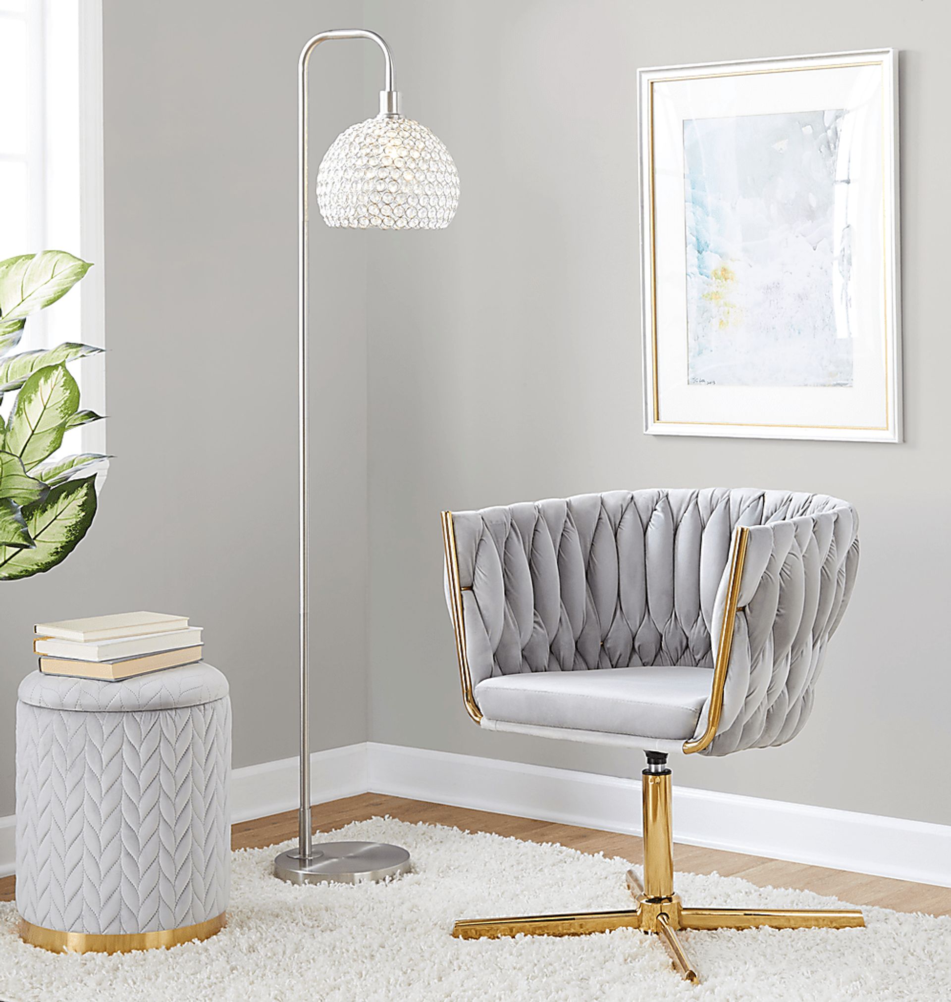 Sutcliff Silver Swivel Accent Chair - Image 4