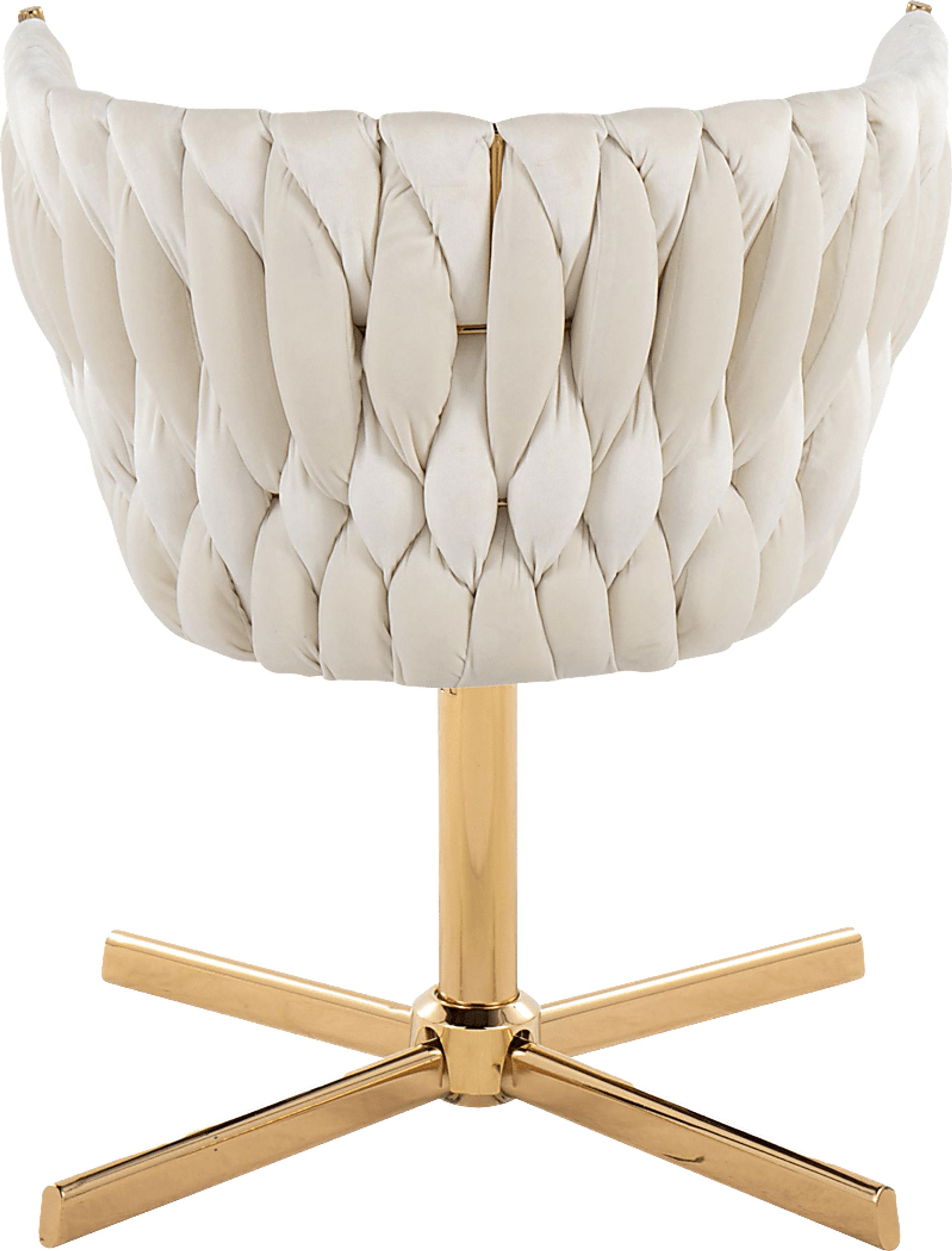 Sutcliff White Swivel Accent Chair - Image 5