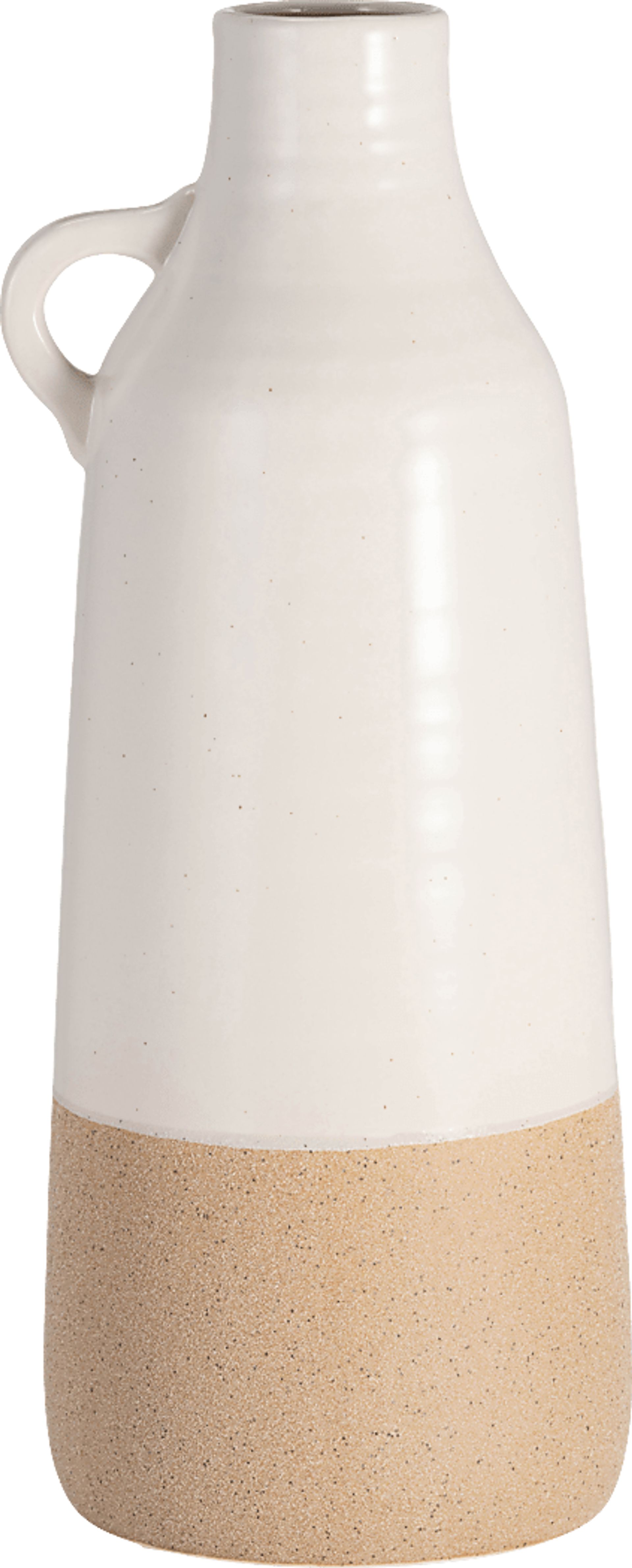 Suteki White 14 in. Vase - Image 1