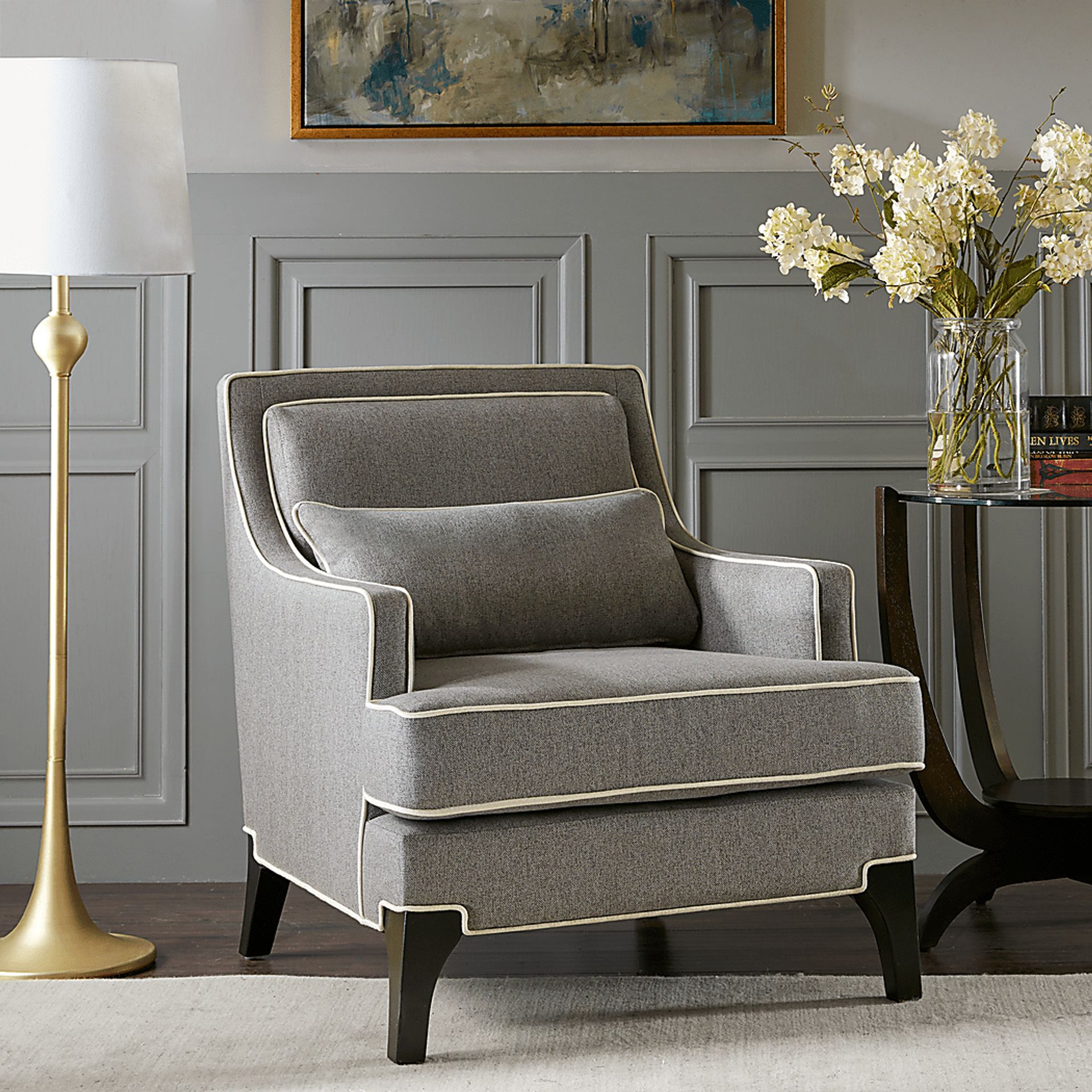 Suter Gray Accent Chair - Image 2