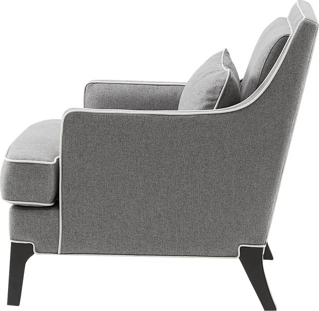 Suter Gray Accent Chair - Thumbnail - Image 5
