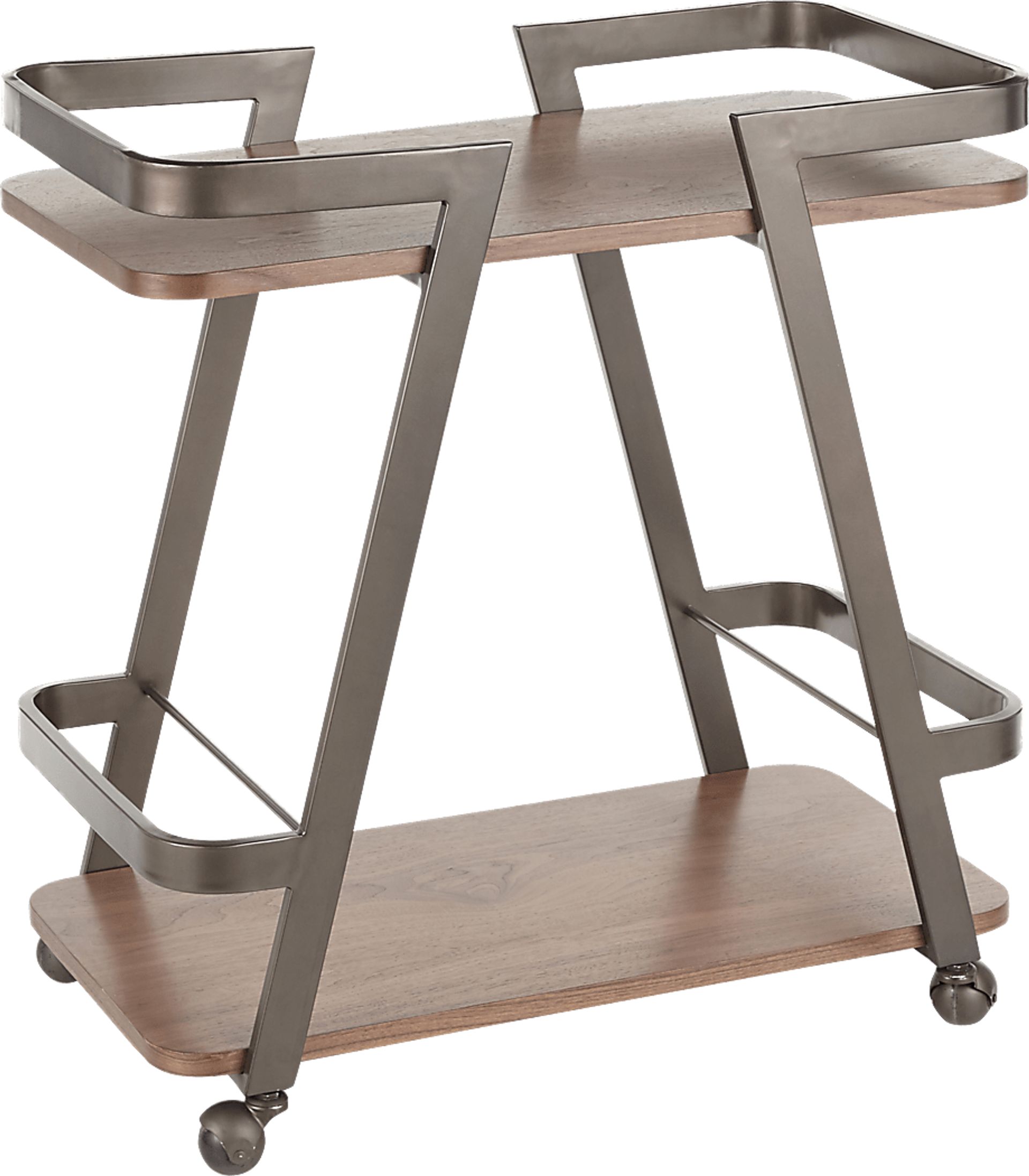 Sutherlin Walnut Bar Cart - Image 1