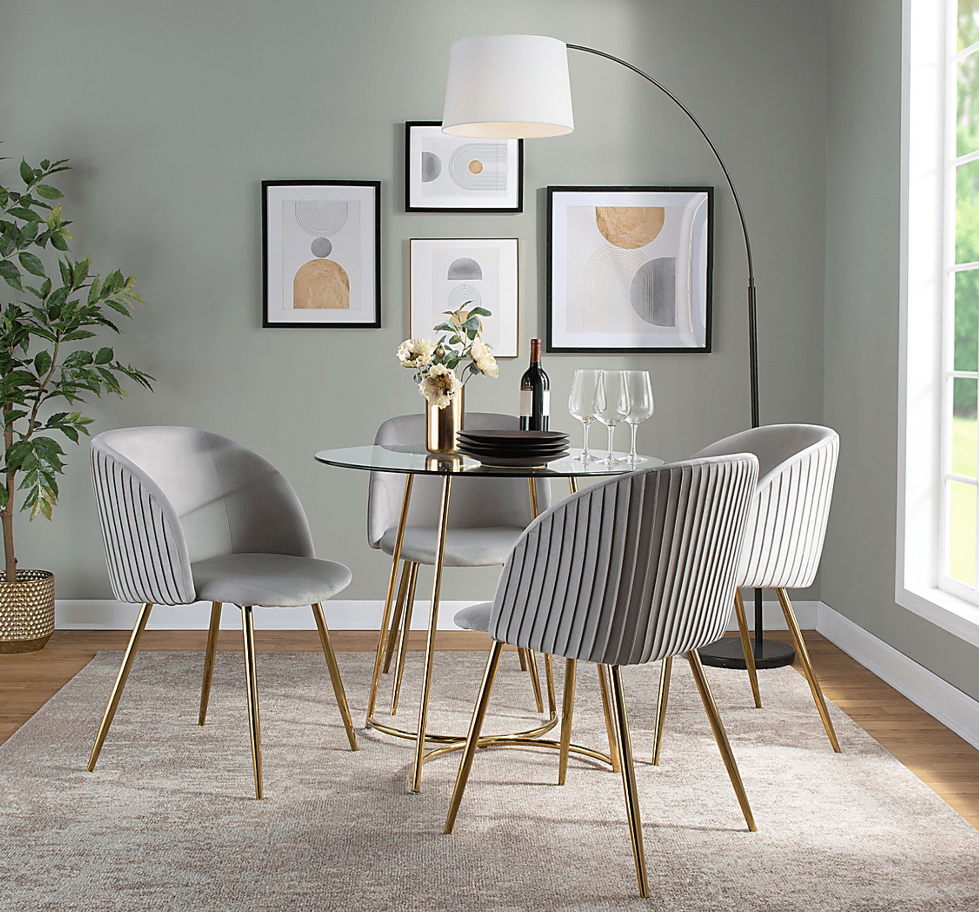 Sutlive I Silver Dining Chair Set of 2 - Image 9