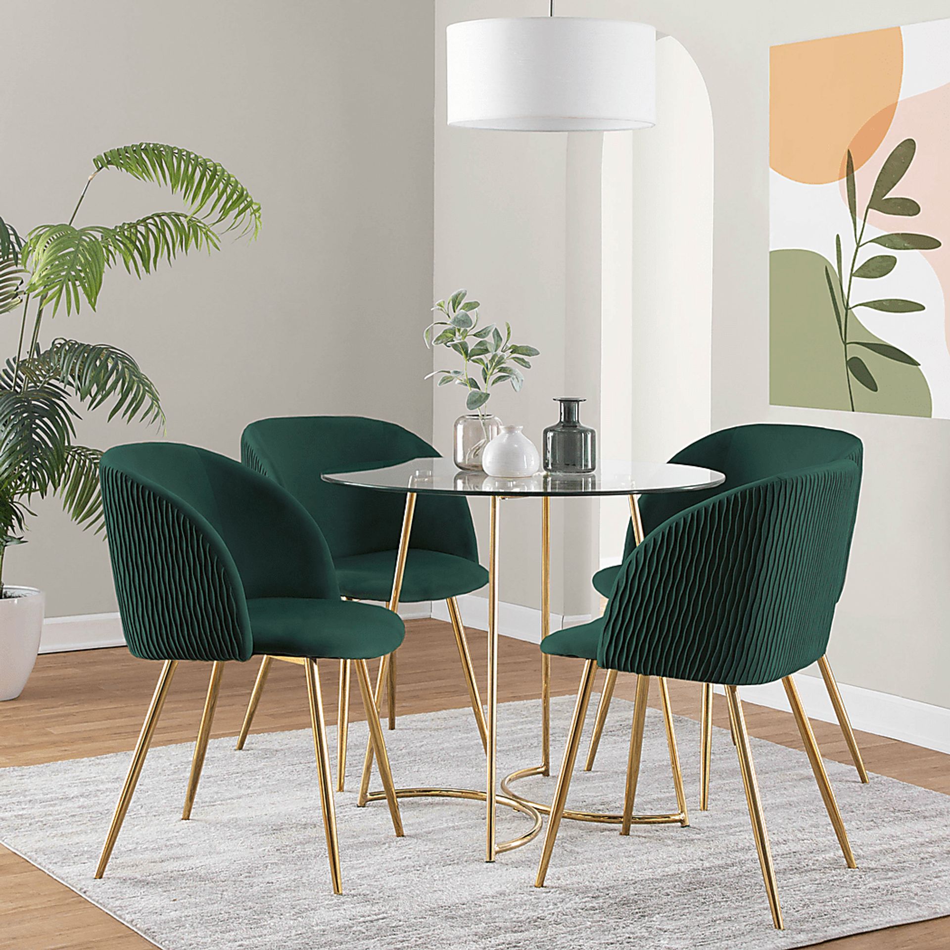 Sutlive II Emerald Green Dining Chair Set of 2 - Image 9