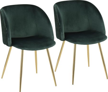 Sutlive II Emerald Green Dining Chair Set of 2