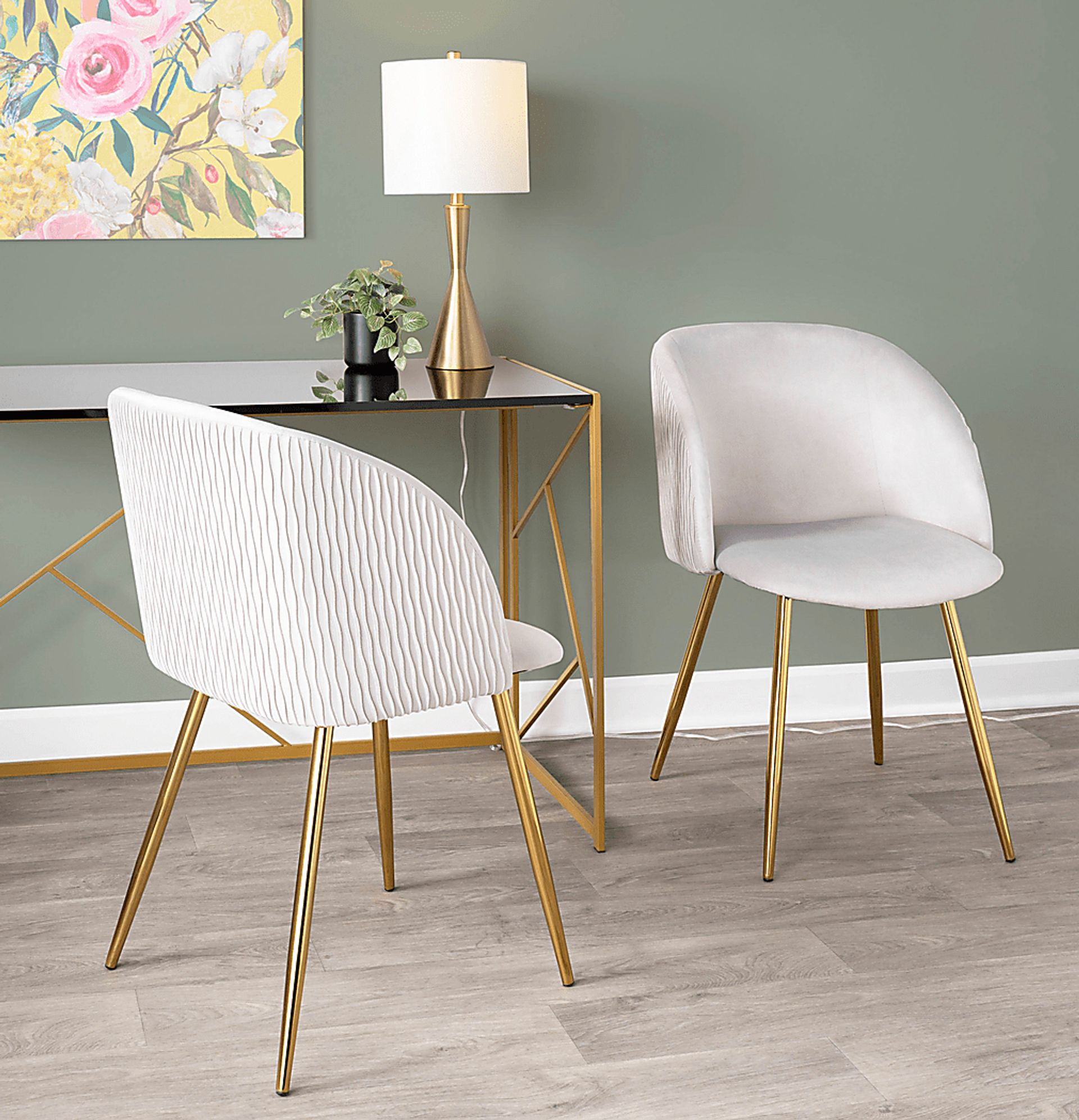 Sutlive II Silver Dining Chair Set of 2 - Image 6