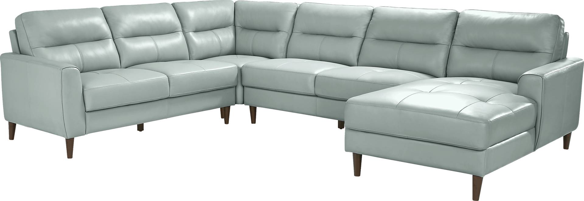 4 pc right arm chaise sectional