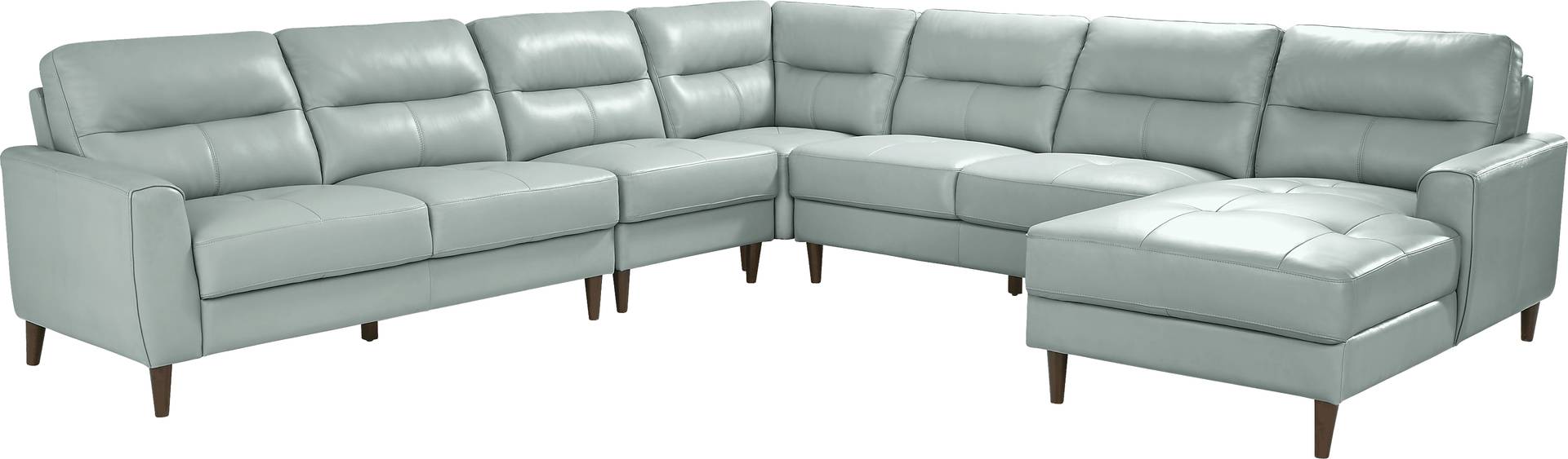 5 pc right arm chaise sectional