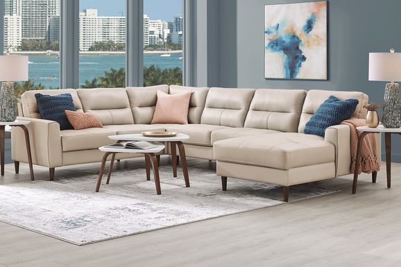 Sutton Heights 7 Pc Leather Living Room Set