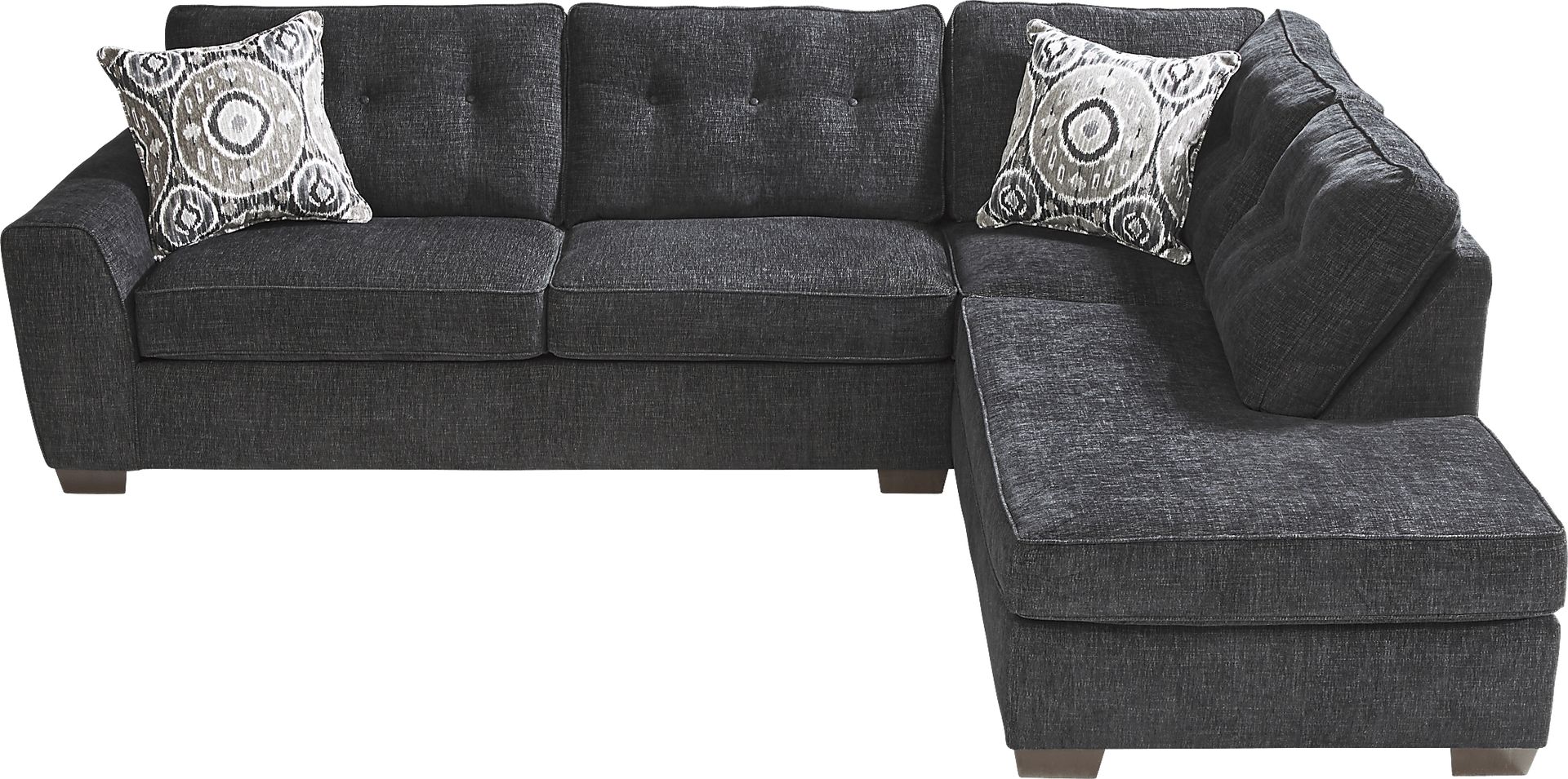 Sutton Lane Black 2 Pc Sectional - Image 5